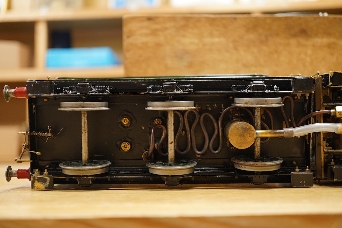 A Gauge One live steam North Eastern Railway 4-4-2 Atlantic tender locomotive, No.731, four cylinder compound, the original locomotive designed by W.M. Smith, Wilson Worsdell’s Chief Draftsman in 1906, with Walschaerts v